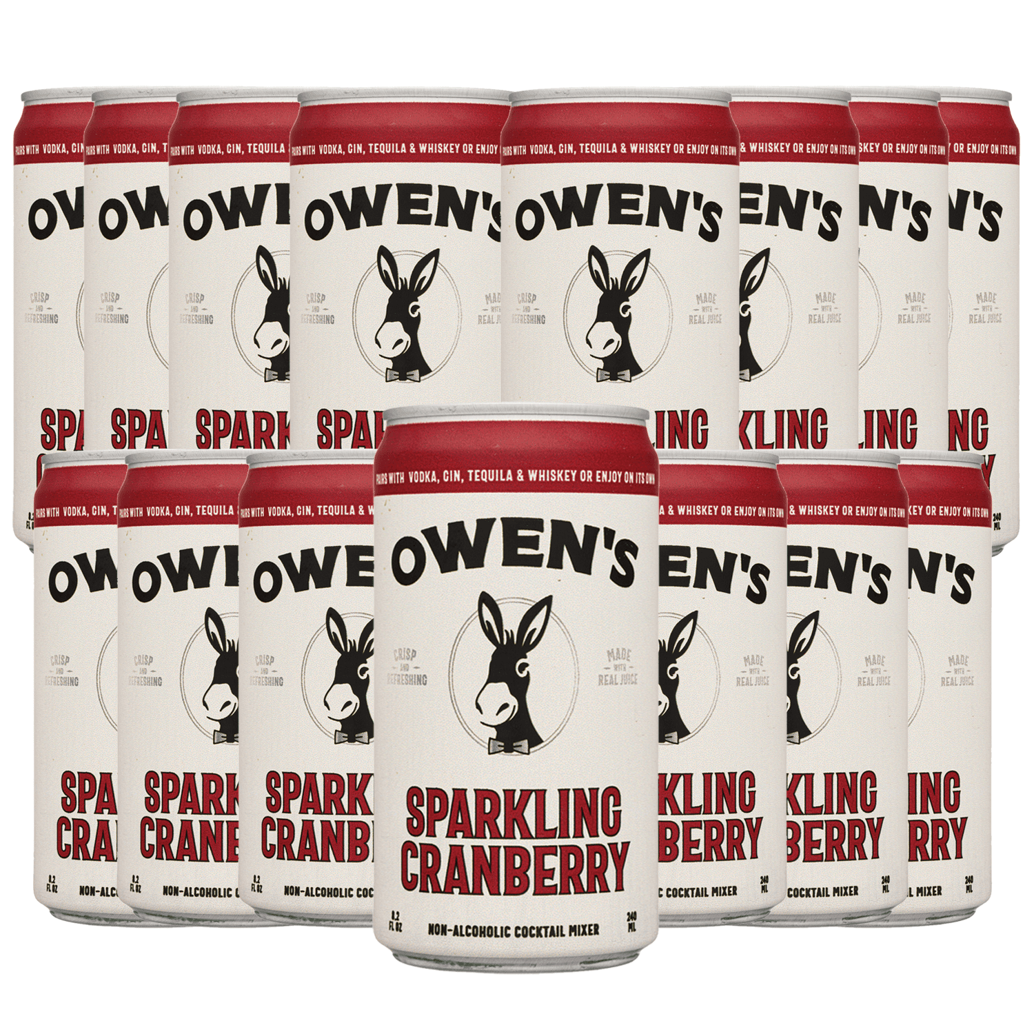 Owen’s Craft Mixers Sparkling Cranberry HandA with Premium Ingredients