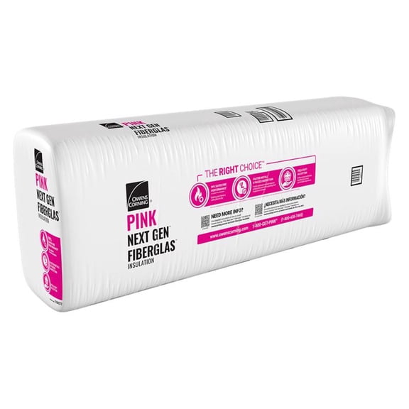 Owens Corning 15 in. W X 93 in. L X 3.5 in. 11 Kraft Faced Fiberglass Insulation Batt 9.69 sq ft