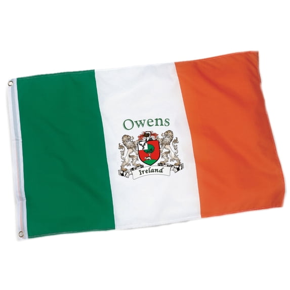 Owens Irish Coat of Arms Ireland Flag - 3'x5' foot.
