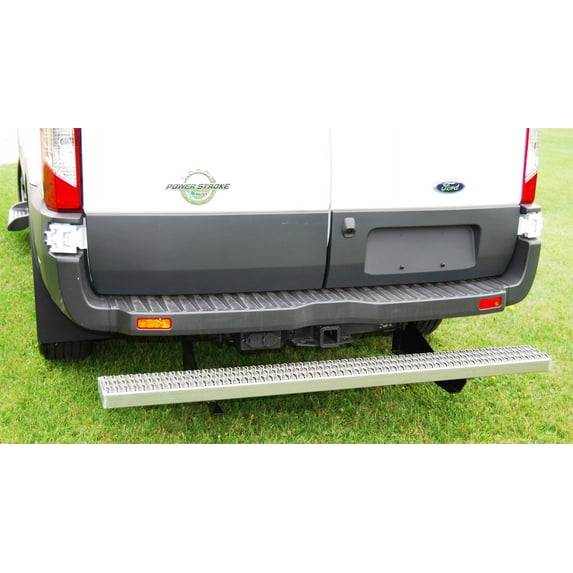 Owens Products 82343 OWE82343 15-17 TRANSIT ALL WHEEL BASES COMMERCIAL ALUMINUM REAR STEP W/NO DRILL BRACKETS Fits select: 2015-2019 FORD TRANSIT