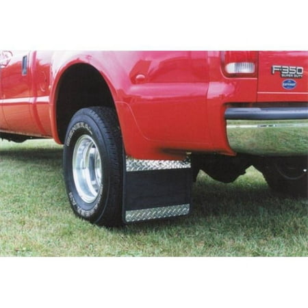 Owens Products 86RF105D OWE86RF105D 99-10 F250/F350 DUALLY 19IN X 24IN RUBBER MUDFLAPS W/DIAMOND TREAD INSERT Fits select: 1999-2010 FORD F350