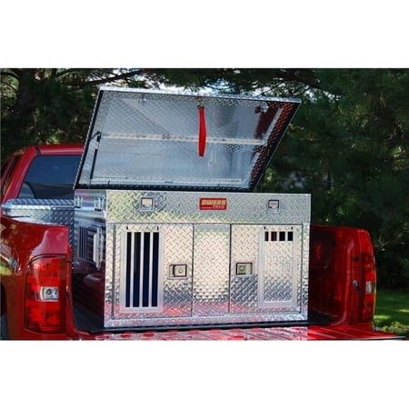 Owens Products Hunter Series Double Compartment Dog Box - Shallow