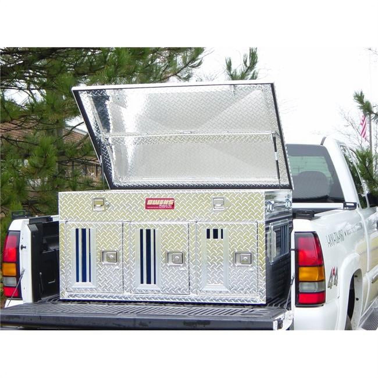 Owens Products Hunter Series Triple Compartment Dog Box with Top