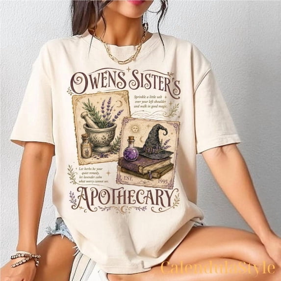 Owens Sisters Apothecary Halloween Shirt, Midnight Margaritas Witchy, Magic Practical Tee, Practical Magic Tee, Ownes Sister's Apothecary