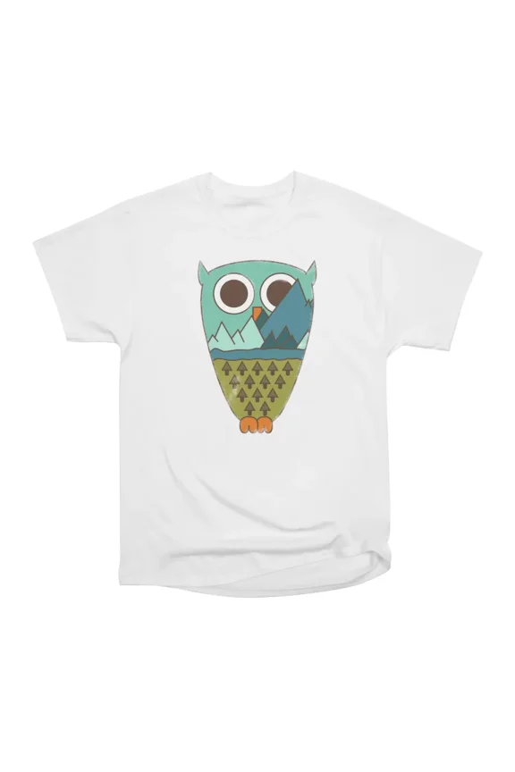 Owl 70s T-Shirt Tee Gift For Him Merch For Her Apparel For Friend