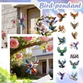 thumbnail image 1 of Owl Acrylic Suncatcher Hanging Ornament - Colorful Stained Glass Style Design, Light Catching & Reflecting Feature - For Home Indoor Outdoor Garden Patio Porch Decor, 1 of 5
