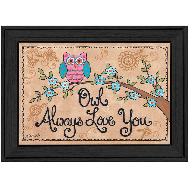21" x 15" Multi-Color Motivational Canvas Print with Black Frame
