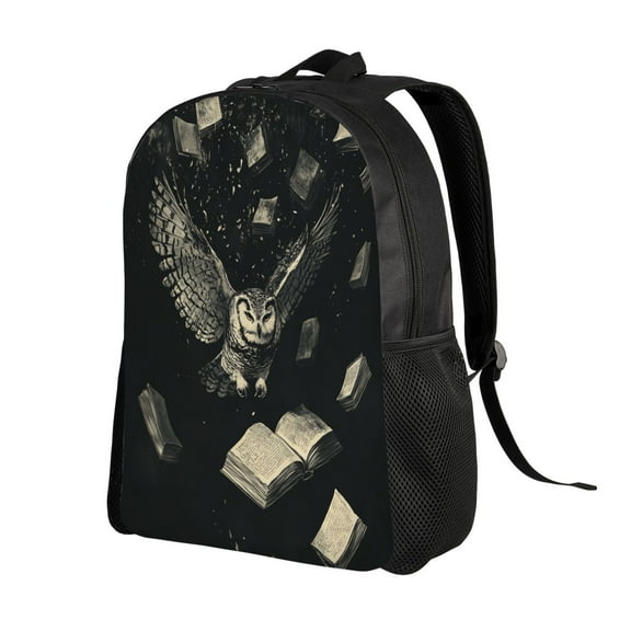 Owl And Magic Book Backpack Double Shoulder Backpack Durable, Spacious, Ergonomic Design for Travel, Work & Outdoor Use