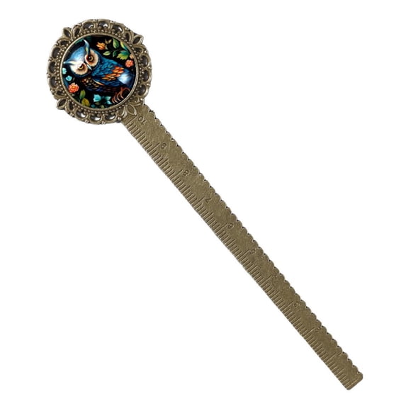 Owl Antique Bronze Lace Bookmark: Reading Accessory for Book Lovers