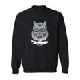 thumbnail image 1 of Owl Art In White Sweatshirt Women -SPIdeals Designs, Female Medium, 1 of 4