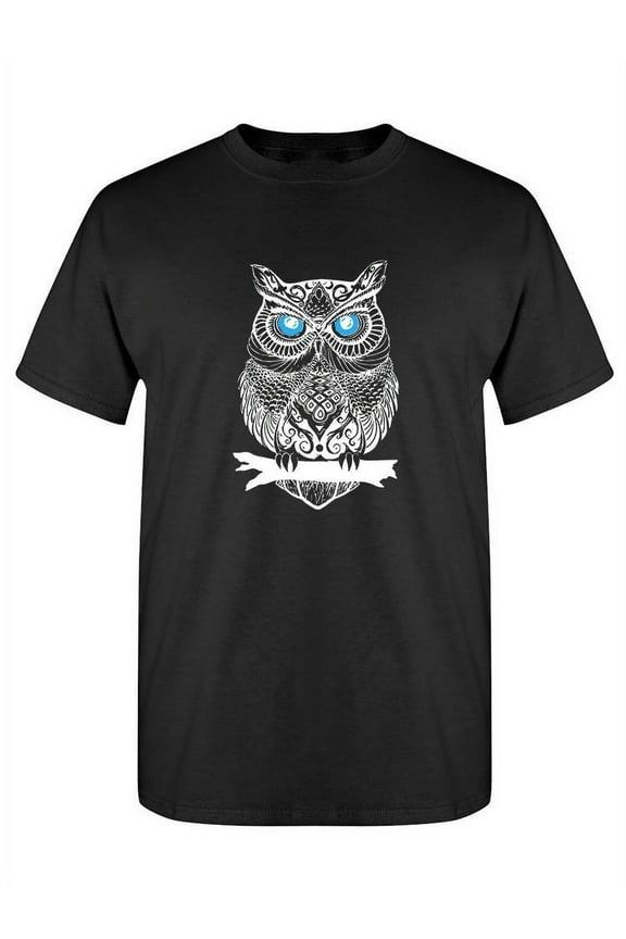 Owl Art In White T-Shirt Women -SPIdeals Designs, Female x-Large