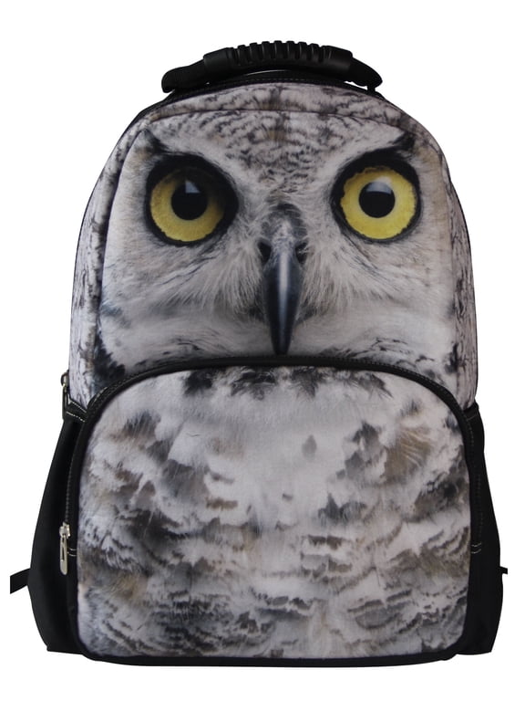 Owl Backpack 3D Deep Stereographic on Felt Fabric