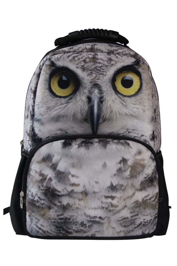 Owl Backpack 3D Deep Stereographic on Felt Fabric