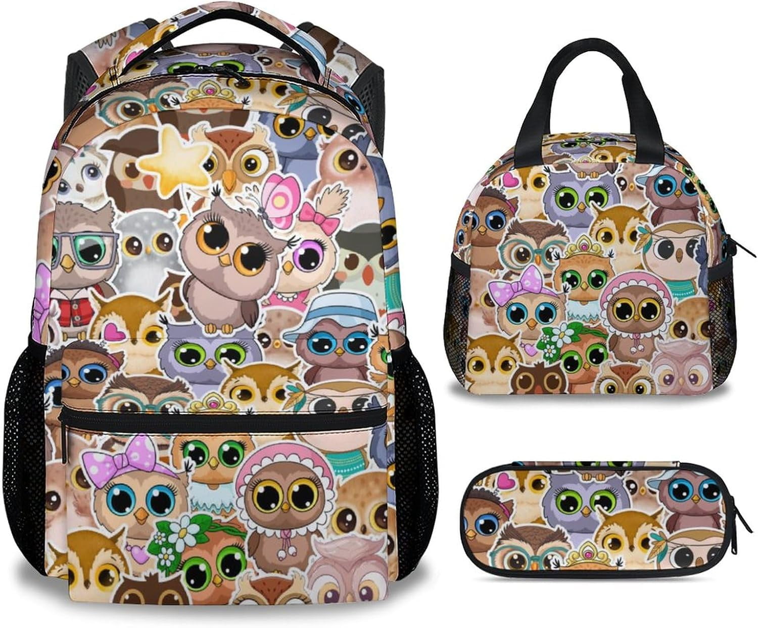 Owl backpack and lunchbox hotsell