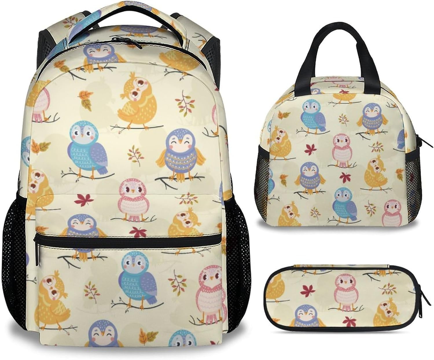 Owl backpack and lunchbox hotsell