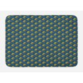 thumbnail image 1 of Owl Bath Mat, Cartoon Birds on Branches Full Moon Clouds, Plush Bathroom Decor Mat with Non Slip Backing, 29.5" X 17.5", Dark Sky Blue Yellow, by Ambesonne, 1 of 2