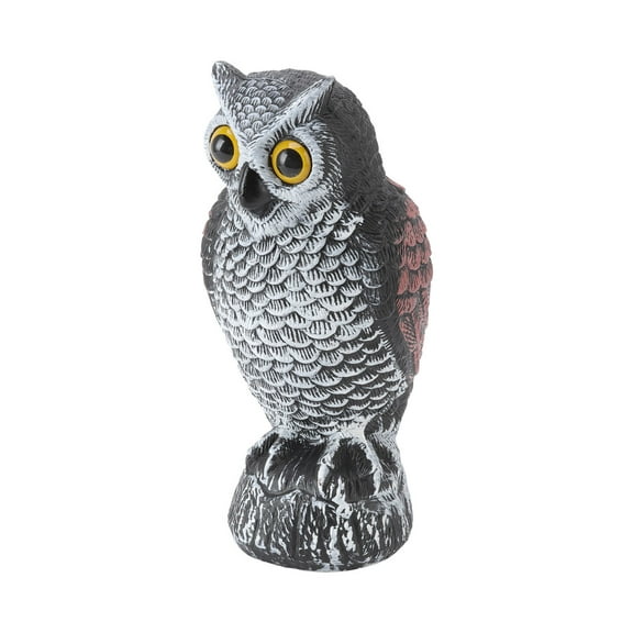 Owl Bird Deterrent, Waterproof Plastic Material Owl To Scare Birds Away Fine Details For Small Animal For Birds