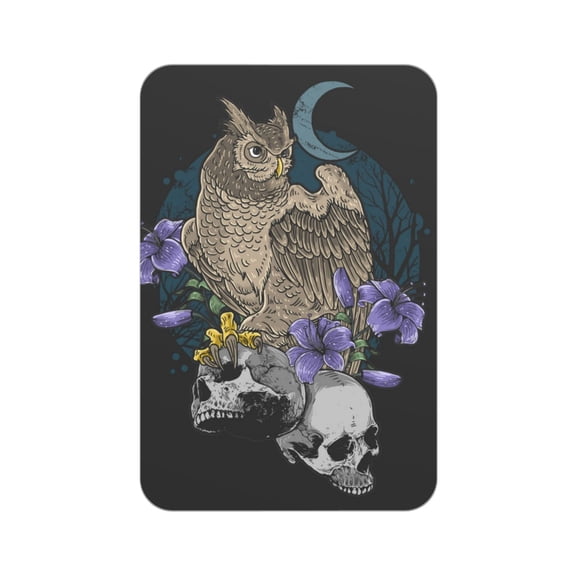 Owl Bird Floral With Skull Acrylic Fridge Magnets Decorative Refrigerator Magnets for Kitchen Office Whiteboard Locker