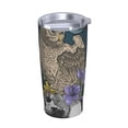 thumbnail image 1 of Owl Bird Floral With Skull Stainless Steel Tumbler with Lid and Straw 20oz Vacuum Insulated Travel Mug for Hot & Cold Drinks Coffee Wine Water Cup, 1 of 7
