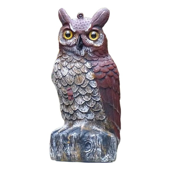 Owl Bird Scarecrow Decoy to Effective Decor Owl Bird Deterrents for Outdoor Garden , E