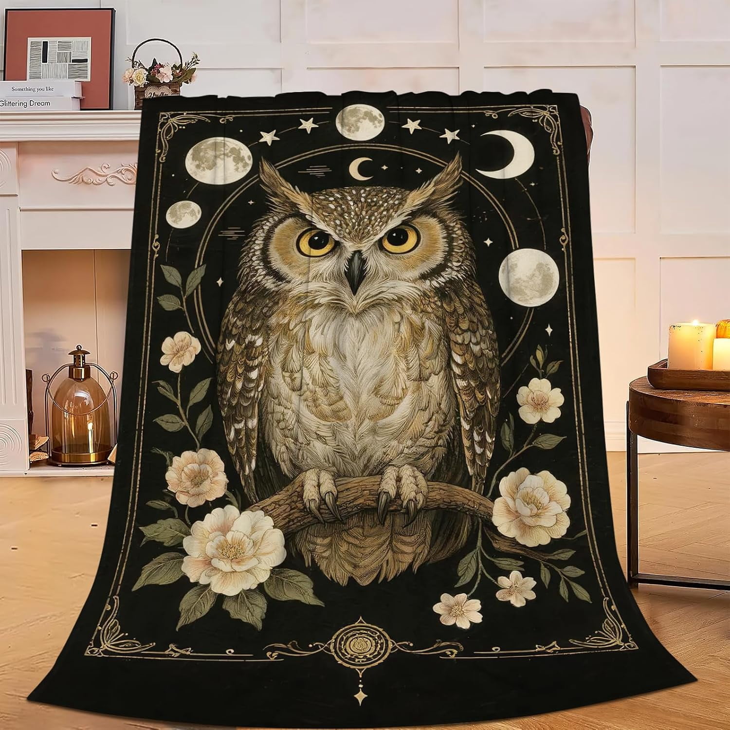 Owl Blanket Owl Gifts for Women Women Lightweight Blanket Soft Flannel Cozy Fleece Fuzzy Plush Warm Bedding Stuff for Users Adults 60 x 80 Inch