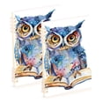 thumbnail image 1 of Owl Book Ring Binder Notebook Journey Note Diary College Ruled Spiral Notebook Study Loose Leaf Paper A5 60 Pages, 1 of 8