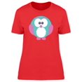 thumbnail image 1 of Owl Cartoon With Cute Colors T-Shirt Women -Image by Shutterstock, Female Small, 1 of 2