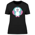 thumbnail image 1 of Owl Cartoon With Cute Colors T-Shirt Women -Image by Shutterstock, Female x-Large, 1 of 2