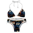 thumbnail image 1 of Owl Chic Bikini Set with Detachable Sponge & Adjustable Strap | 2-Pack for Versatile Swim Suit Looks, 1 of 6