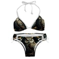 thumbnail image 1 of Owl Chic Bikini Set with Detachable Sponge & Adjustable Strap | 2-Pack for Versatile Swim Suit Looks, 1 of 6