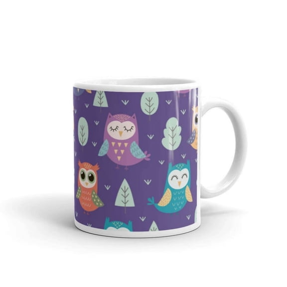 Owl Coffee Mug Spy Owls Big Eyes Teacup up Mug Tea Cup Hohocolate Hoot-Hoot Who Who Ceramic oz or oz.