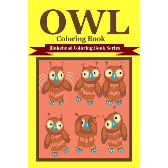 Owl Coloring Book (Paperback)(Large Print)