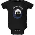 thumbnail image 1 of Owl Creepy But Cute Night Soft Baby One Piece Black 3-6 M, 1 of 1