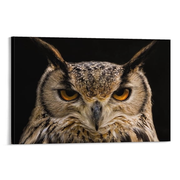 Owl Cute Animal Wall Art Picture Painting Poster Canvas Print Posters Artworks Bedroom Living Room Decor 08x12inch(20x30cm)