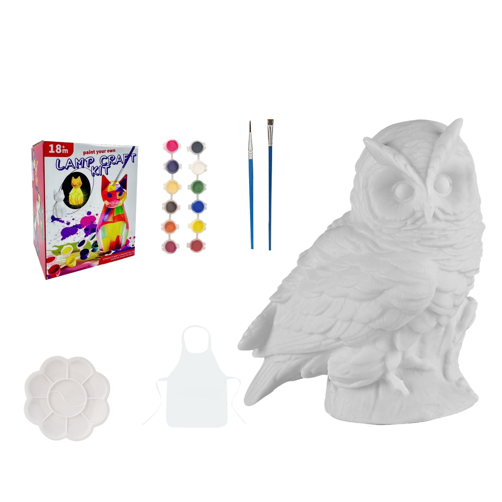 Owl DIY Painted Nightlight Toys Children's Color Stuffed Toys
