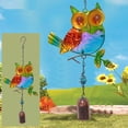 thumbnail image 1 of Owl Decor with Wind bell Hanging, Owl Wind chimes Wall Art Decorative, Metal Wall Sculpture Hanging Indoor Outdoor Home or Garden Pathway Courtyard, 1 of 9