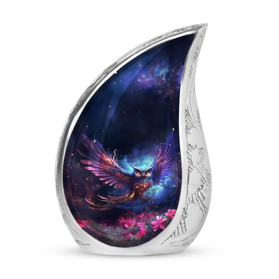 Owl Decorative Urns for Ashes, Small Urns for Human Ashes, Cremation Urn for Ashes, Small Urn for Mom Ashes, Burial Ashes Container, 3 Inch Pack of 1, Cremation Urns, Funeral Ashes Urn, Bird Urn