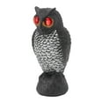 Owl Decoy,Plastic Owls to Scare Birds Away,Fake Keep Away,Garden