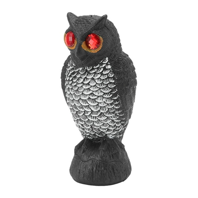 Owl Decoy,Plastic Owls to Scare Birds Away,Fake Keep Away,Garden