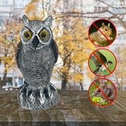 Owl Decoy Statue – Lifelike Garden Protector for Yard, Outdoor Decor to Deter Birds, Pigeons, Squirrels, Scarecrow Ornament for Patio or Farm Use