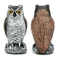 Owl Decoy Statue Protect Garden Yard Scare Birds Away Pigeon Repellent