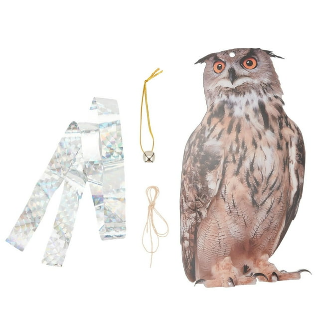 Owl Decoy to Scare Birds Away Scarecrow, Fake Owl Statue for Home