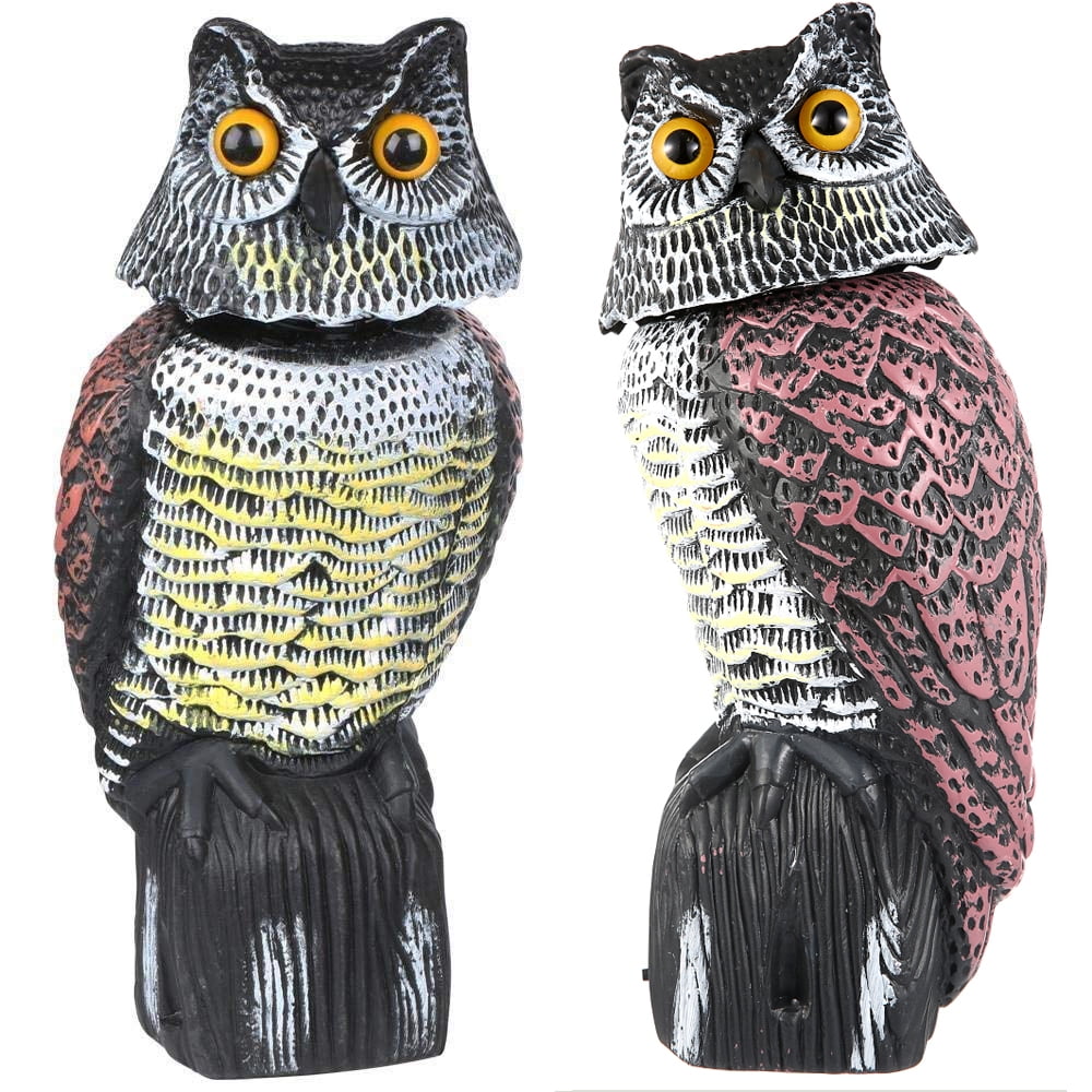 Owl Decoys to Scare Birds Squirrels Away,Owls to Frighten Birds Pest