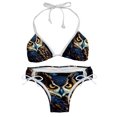 thumbnail image 1 of Owl Detachable Sponge Adjustable Strap Bikini Set 2-Pack Swimwear Swimsuit.SceneManagement Beach Pool Party Vacation., 1 of 6