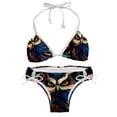 thumbnail image 1 of Owl Detachable Sponge Adjustable Strap Bikini Set Two-Pack, Ideal for Beach and Pool Parties, 1 of 6
