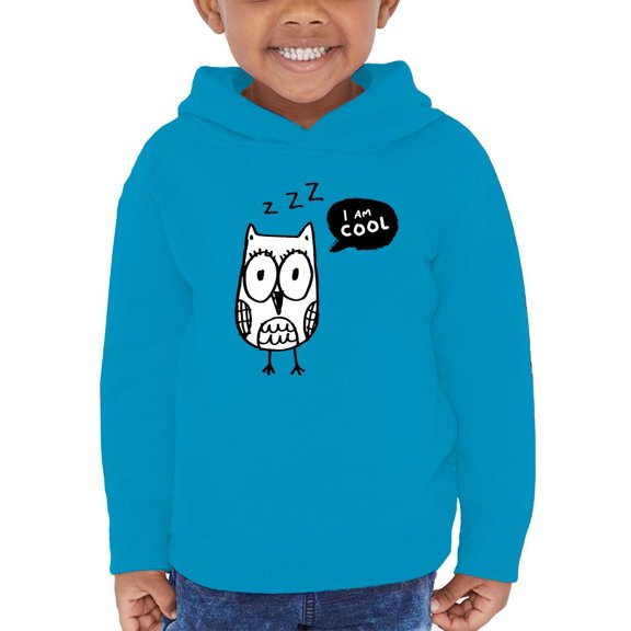 Owl Doodle I Am Cool Hoodie Toddler -Image by Shutterstock, 4 Toddler