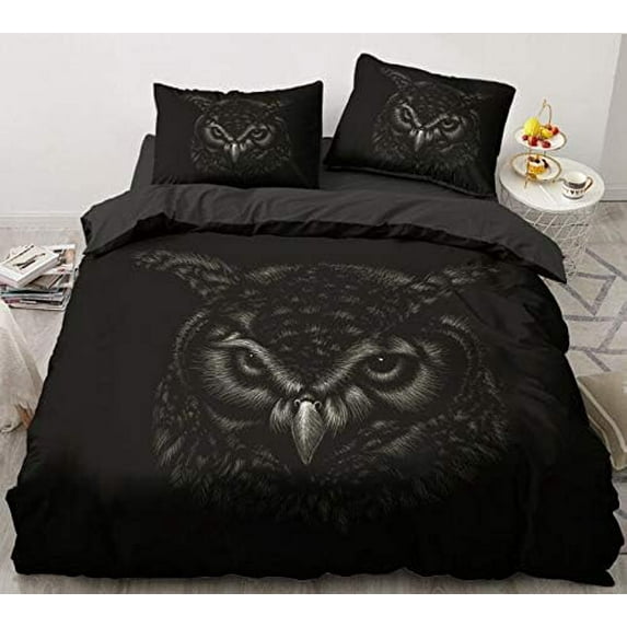 Owl Duvet Cover Set,Bedding Set for Kids and Adult, Home Decor, Full Size
