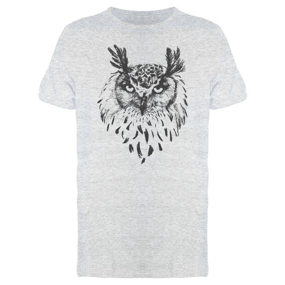 Owl Face Vintage T-Shirt Men -Image by Shutterstock, Male XX-Large