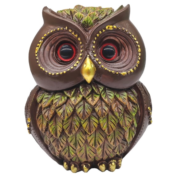Owl Figurine and Sculptures for Shelf Decor Accents, Owl Statue for Home Decor Accents, Owl Decor for Home Office, Owl Bird Figurine Gift for Owl Lover