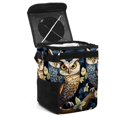 thumbnail image 1 of Owl Foldable Mini Car Trash Can with Lid and Leak-Proof Hanging Storage Bag, 1 of 6